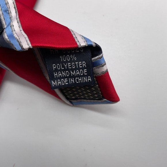 Croft & Barrow Men's Striped 100% Polyester Neck Tie - Picture 4 of 4